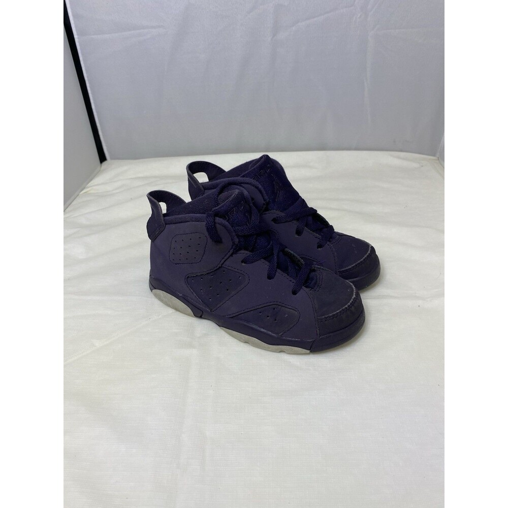 Nike Baby Air Jordan 6 Retro 645127-509 Purple Lace Up Sneaker Shoes Size 10C